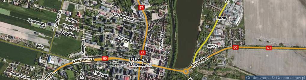 Zdjęcie satelitarne Franciszkańska ul.